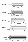 Màng siêu lọc UF-8000L Vỏ inox 304